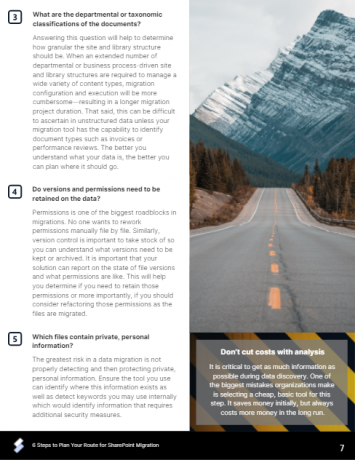 6 Steps to Plan Your Route for SharePoint Migration Tips - Clip Page 7 6 Steps to Plan Your Route for SharePoint Migration Tips